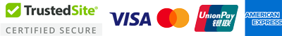 TrustedSite and payments accepted logos