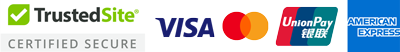 TrustedSite and payments accepted logos